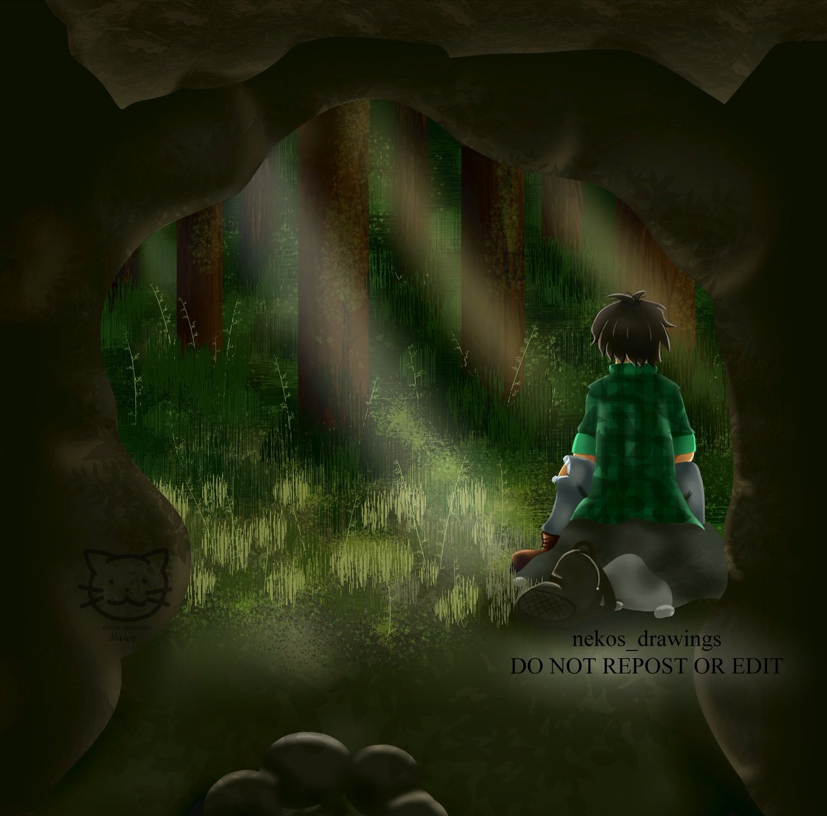 nekos_drawings's tweet photo. Waiting for Gabriel 🌲
#HalfWild #HalfBad https://t.co/KmIunYNPoR