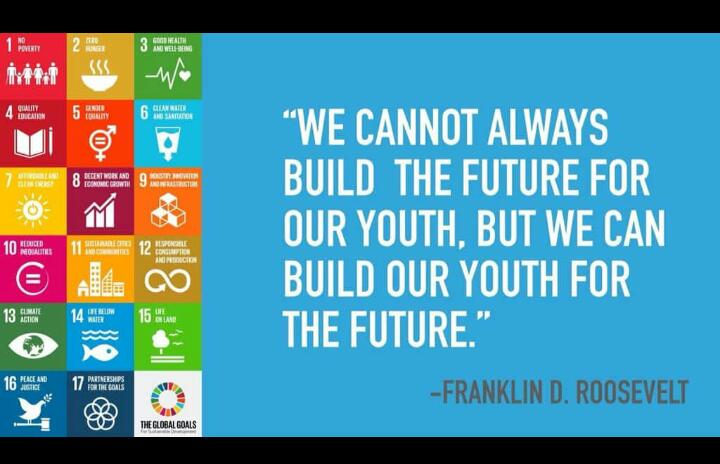 #SDGs #SDGstory 

Our focus on achieving the SDGs has more to do with youth participation.....