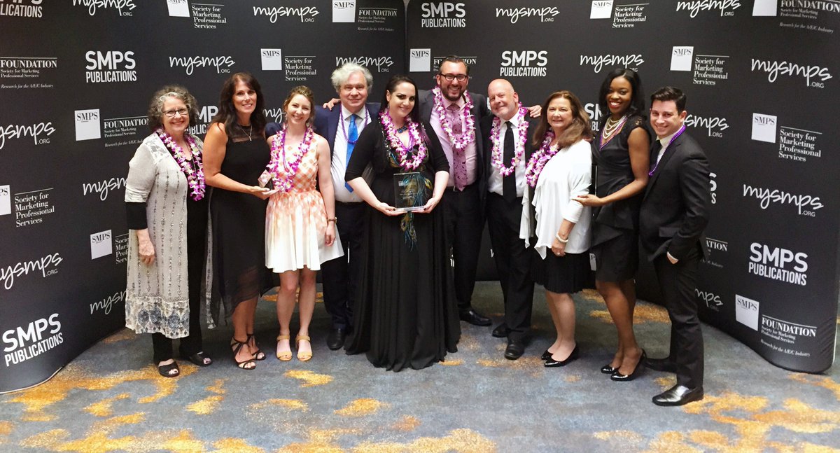 ShenMilsomWilke's tweet photo. Congrats to @SMPSNewYork &amp; our own digital strategist, Olivia Farquharson (2nd from right), who helped the chapter win the national Striving For Excellence award for Outstanding Social Media at #SMPSBB18. Olivia has served as Director of PR on the Board of Directors since 2016. https://t.co/OE8ktjq6z3