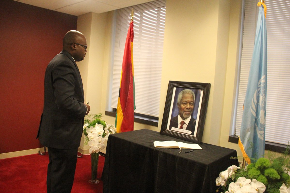 Zambia Mission pay respected to late Kofi Annan @KofiAnnan @UNMediaLiaison