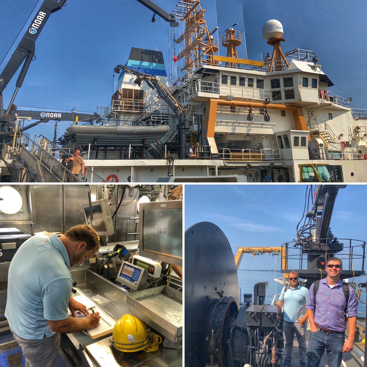 Great morning meeting project partners and planning camera installation on the Henry B. Bigelow. Beyond excited to be kicking off this collaboration #em4fish <a href="/NOAAFish_NEFSC/">NOAAFish_NEFSC</a> <a href="/CVisionLLC/">CVision Consulting</a> <a href="/GMRI/">GMRI</a>