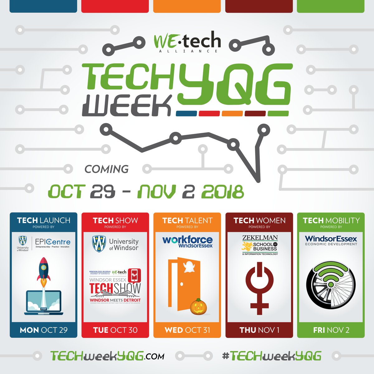 WorkforceWE's tweet image. SAVE THE DATE: #TechWeekYQG returns Oct 29-Nov 2! @WEtechAlliance