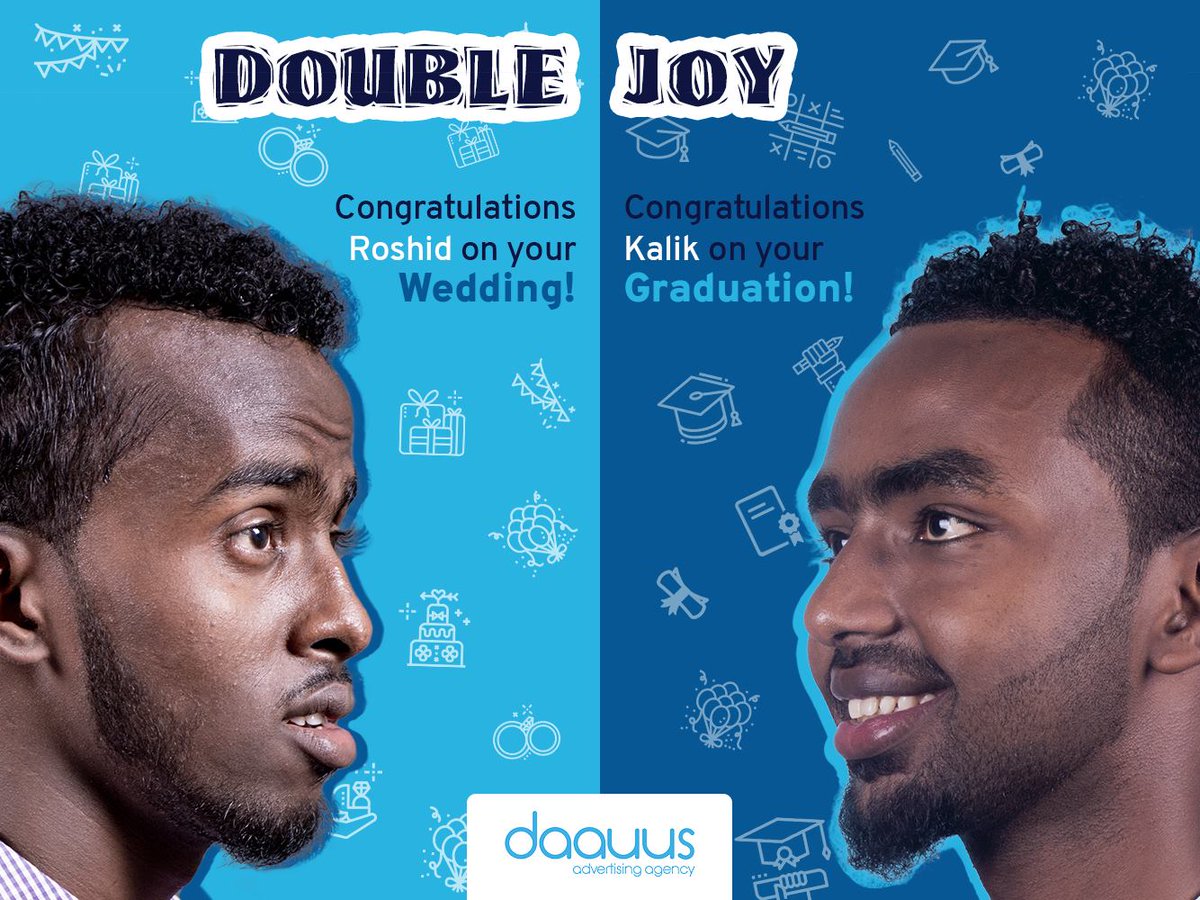 Congrats @RoshiD4Love on your Wedding!
Congrats @vaulcent on your Graduation!

We're so happy for you boys 😍  #LifeAtDAA #Daauus #Work #Study #Enjoy #AgencyLife #TheBestAgency #BusinessOftheYear