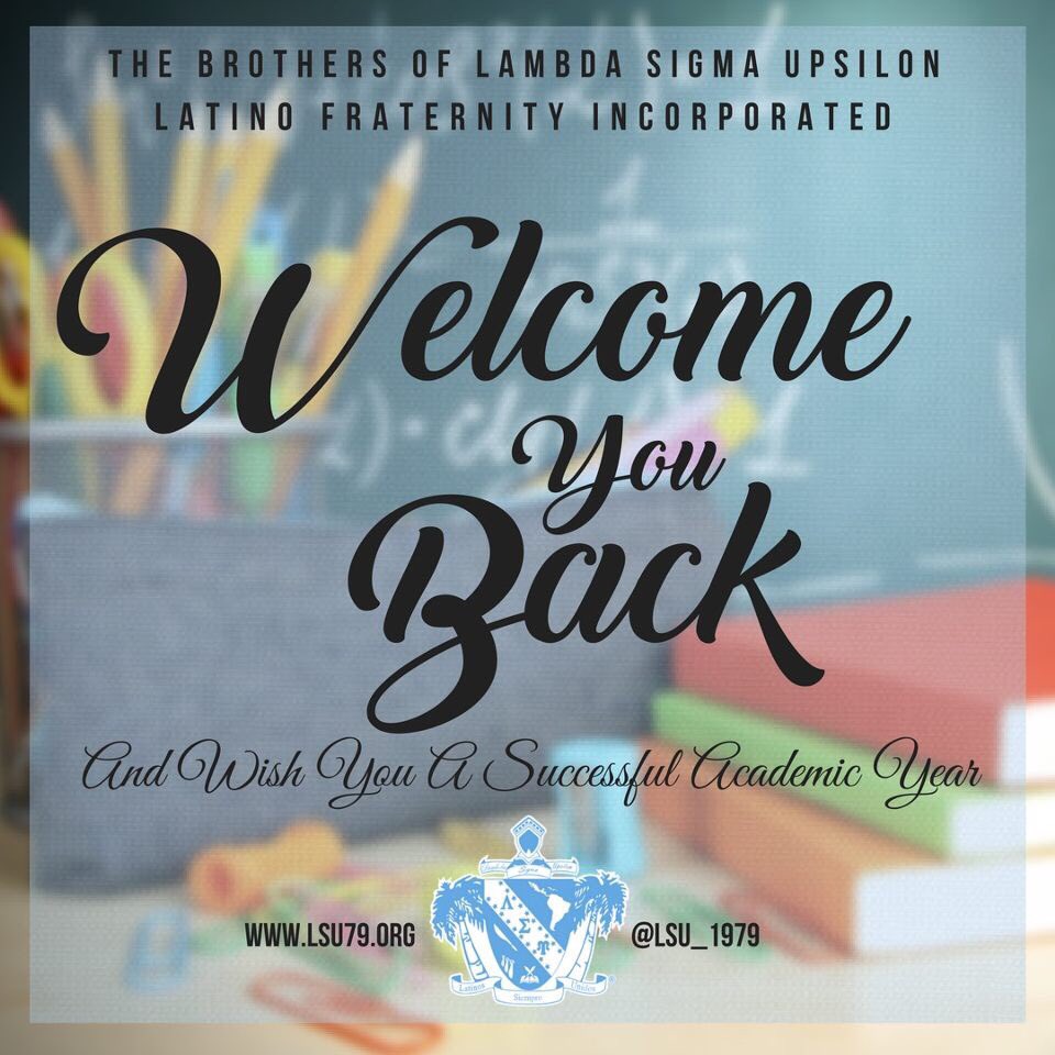 CState_Upsilons's tweet photo. The Royal Korones Chapter of Lambda Sigma Upsilon Latino Fraternity Inc, wishes all Students a happy first day &amp; a productive semester! #LambdaSigmaUpsilon #ΛΣΥ #AcademicExcellence https://t.co/eDPDBB3Kpk