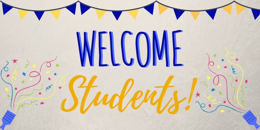 Happy First Day of Classes! If you get a chance today, stop by and say hi!