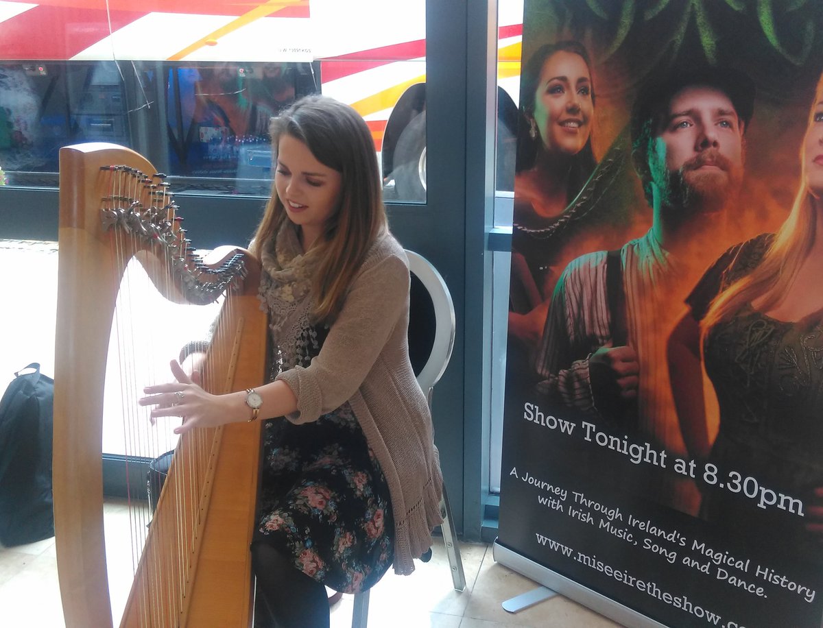 'Mise Eire - the Show' promoting their last few nights at the Galmont Hotel this week. Moving to the #TaibhdhearcTheatre in city centre next week for 7 weeks. Great Irish entertainment, song, dance &amp; stories, not to be missed. #tradmusic #irishmusic #Irish #Ireland #Galway #Eire
