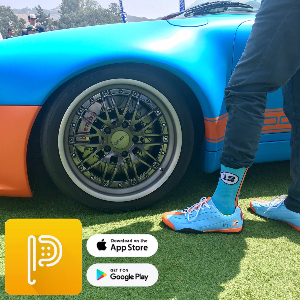 1️⃣ PEDAL was at Monterey Car Week. Login to the PEDAL app to see all the pics & video from the events
2️⃣ We had so many ask about our awesome shoes & socks. From PEDAL members: socks, @HeelSales & shoes from @HunzikerDesign - Checkout for all of their comfortable products!