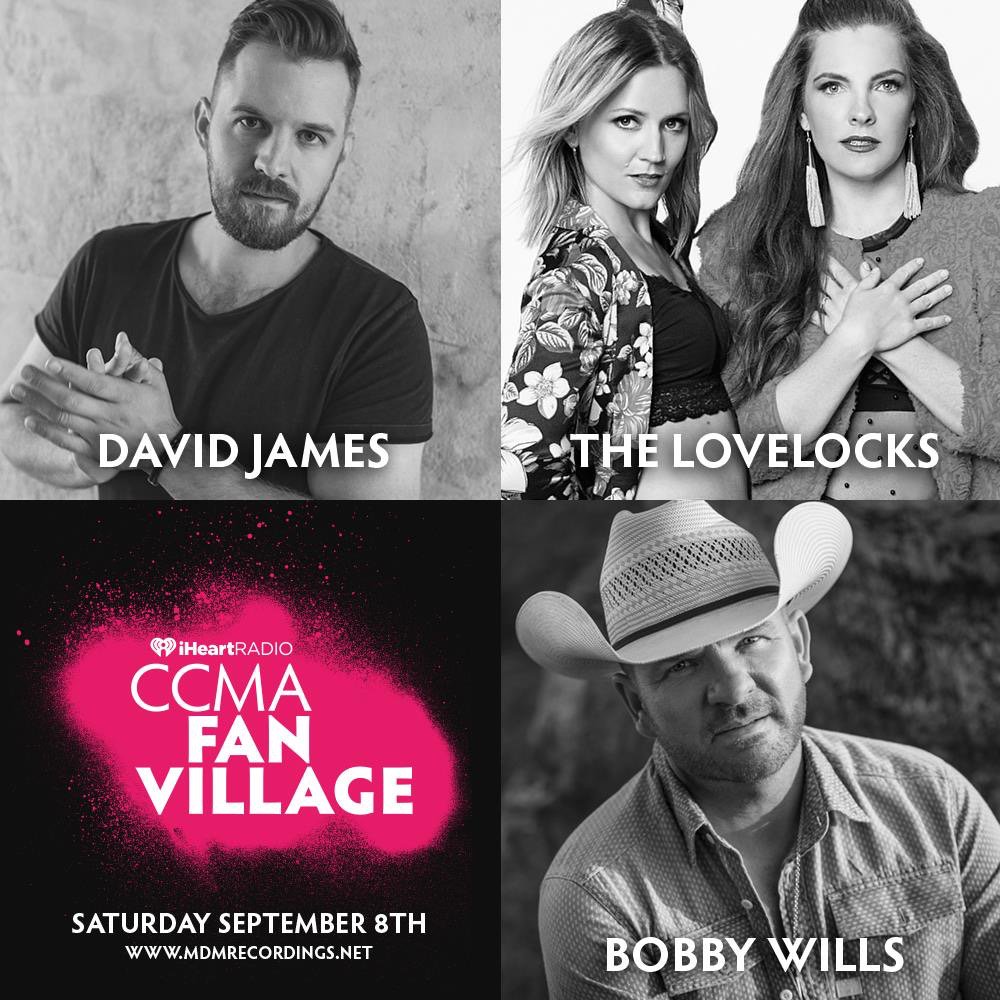 #HAMILTON! Come to a free show on Sat. Sept. 8th featuring us + our label mates <a href="/real_davidjames/">D A V I D  J A M E S</a> + <a href="/BobbyWillsMusic/">bobby Wills Music</a>! Did we mention it's FREE? #CountryMusicWeek
<a href="/MDMRecordings/">MDM Recordings</a> - Sept 8th 1pm
<a href="/CCMAofficial/">CCMA</a> Fan Village (Outside FirstOntario Centre at Market and Bay Street)