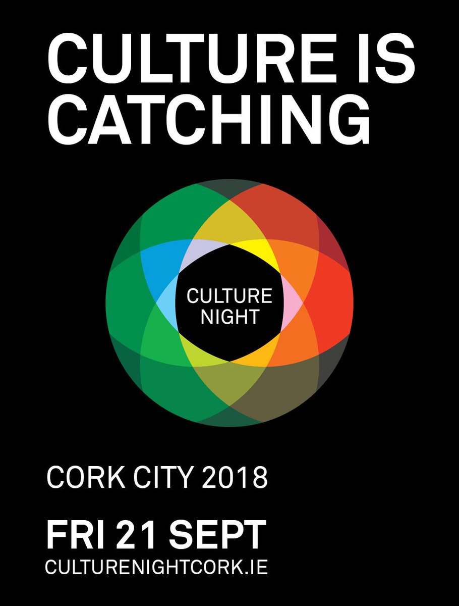Culture is Catching with over 250 FREE events and more than 130 venues taking part in Culture Night Cork City on Friday 21st September.  For full details of the programme, see culturenightcork.ie.