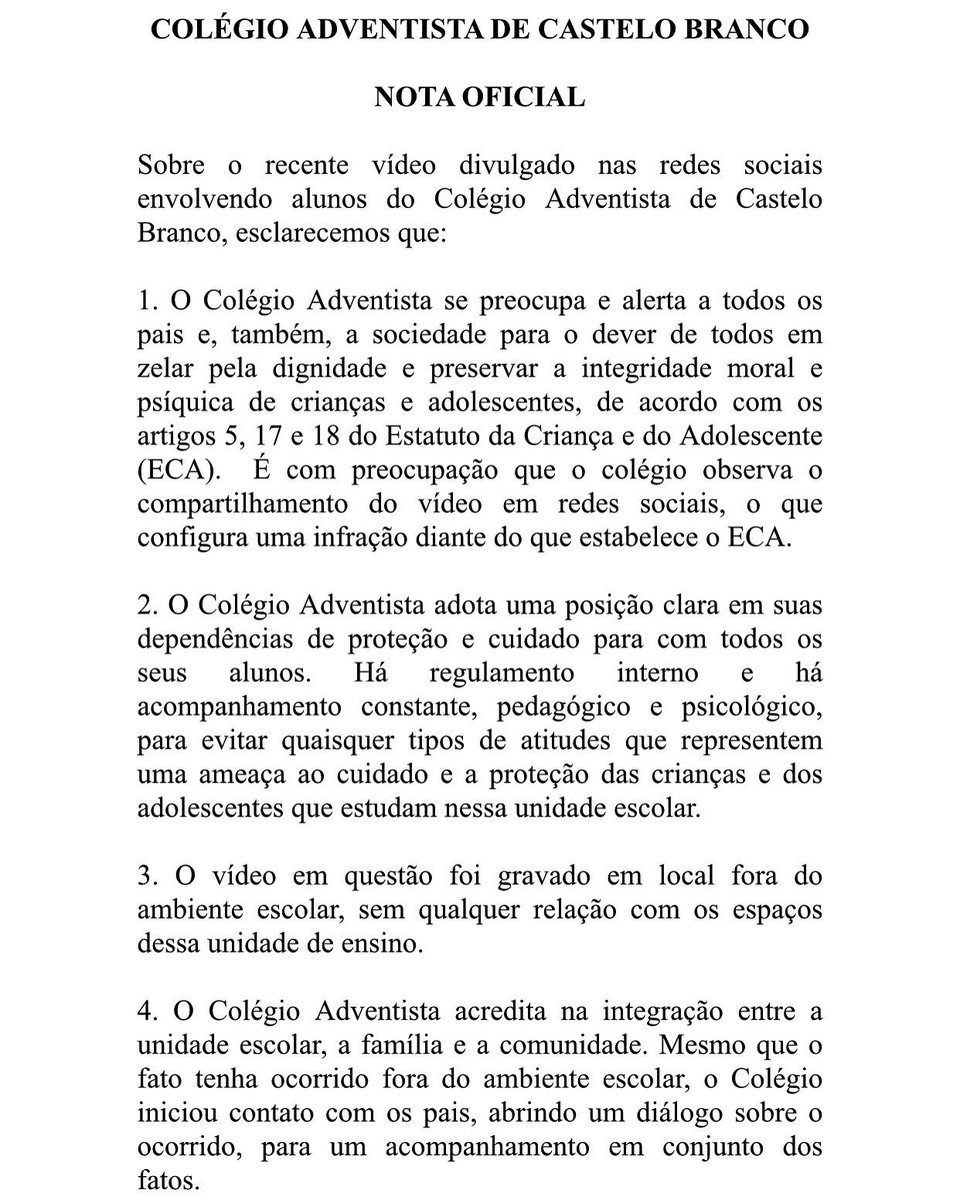Sobre o meu texto no @correio24horas de hoje, fico muito feliz por ESTE ser  o posicionamento oficial da escola, como tem que ser: acolhimento,  orientação e ajuda pedagógica e psíquica, aos alunos, image size:960x1200