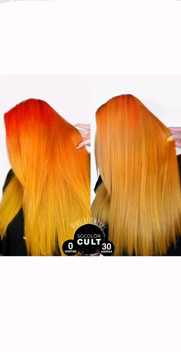 MelHairWorks's tweet photo. @matrixfamily #socolorcult comin in hot. These are the neons. Coming soon. 30 washes and that color is still fire! #matrixhair https://t.co/Fhofx80Sst