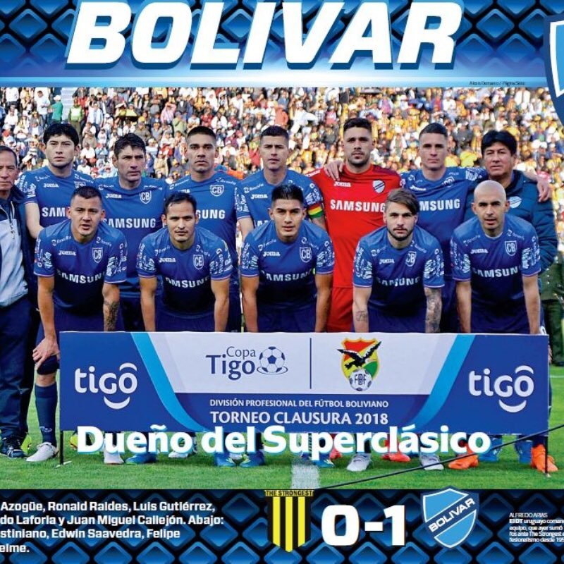 Una verdadera fiesta. El clásico es nuestro! Vamosssss <a href="/Bolivar_Oficial/">Club Bolívar</a>
