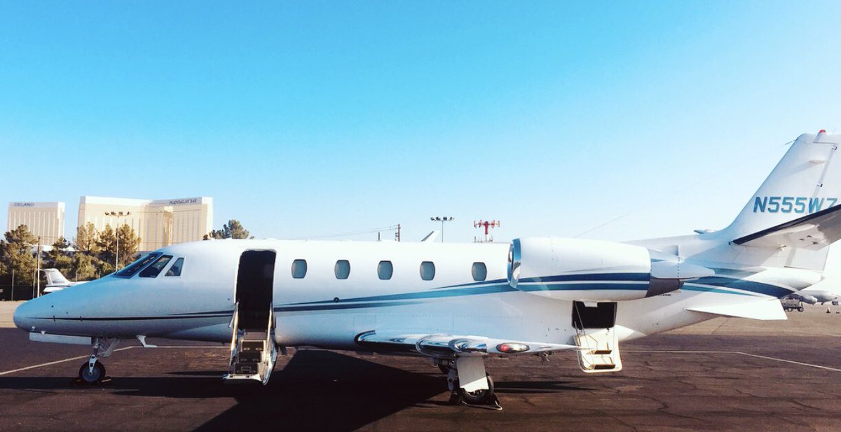 PriorityJet's tweet photo. A picture of our Citation-Excel in Vegas today‼️ The skies are severe clear!! Please call us to book your Vegas trip!! 💯✈️🛩💫 #priorityjet #vegas https://t.co/auu3TWEKxP