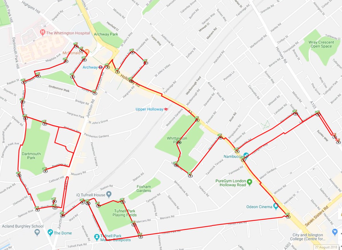 MPSJunction's tweet photo. Junction ward officers were on patrol today. Take a look where we walked. #mapmypc https://t.co/sf9GroKJ79