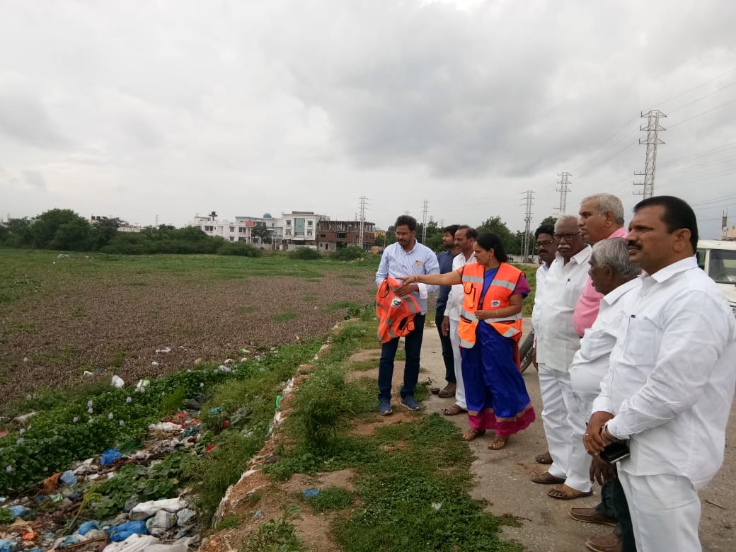 Ganesha Ustav commitee and #GHMC officials joint Inspection pallecheruvu