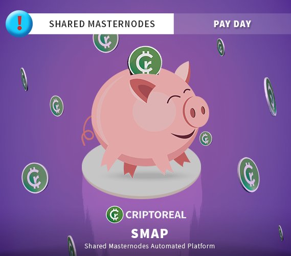 CriptoReal's tweet image. Do you have Criptoreal invested into our shared masternodes automated platform?

Check your wallet, today is the day to receive rewards from the last cycle. 

You can create your share in a few easy steps at: smap.criptoreal.org