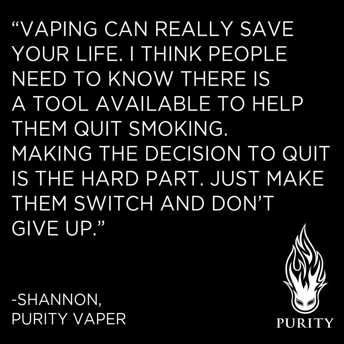 Purity E-liquid tweet media