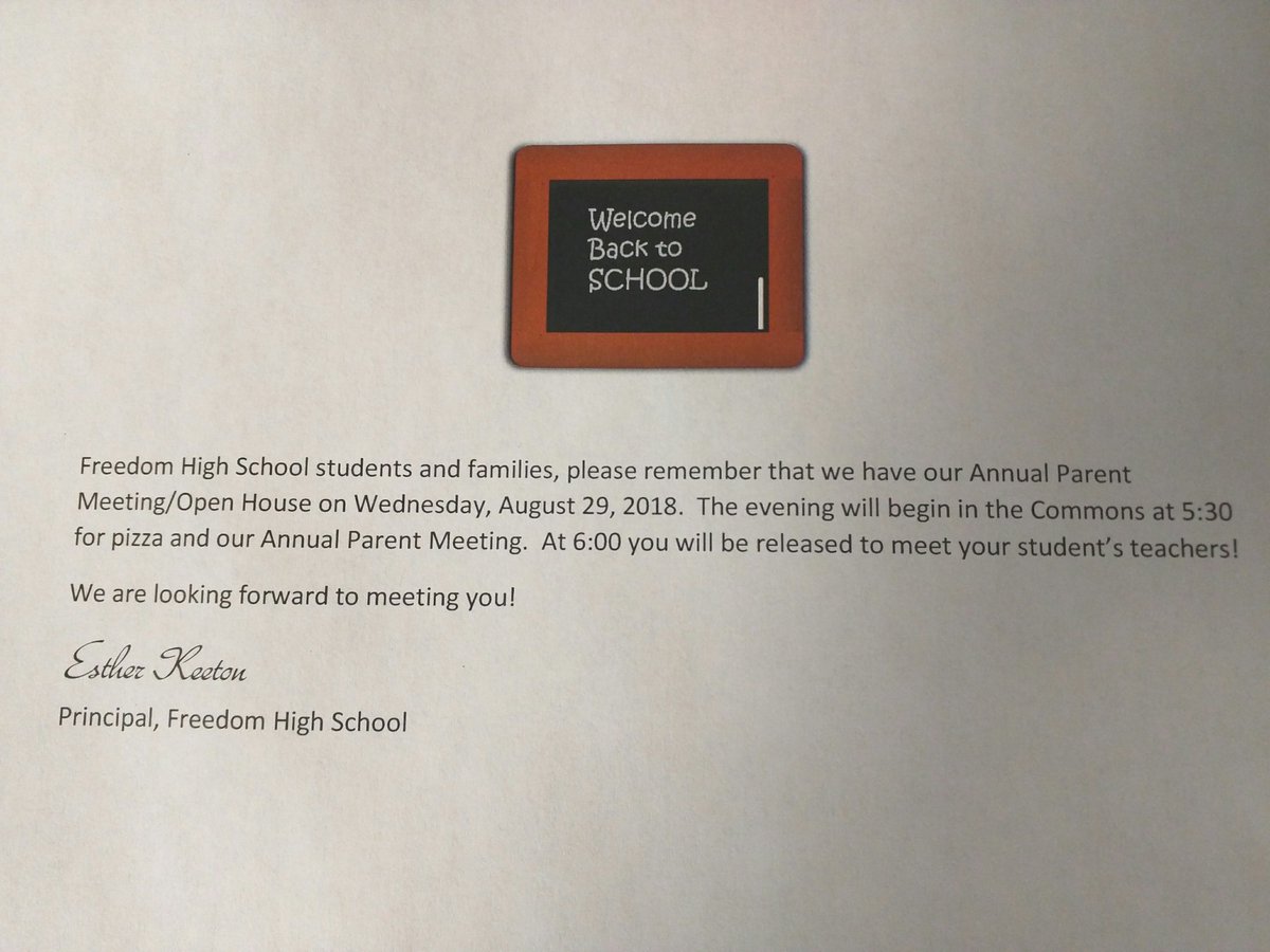 Freedom High School tweet media