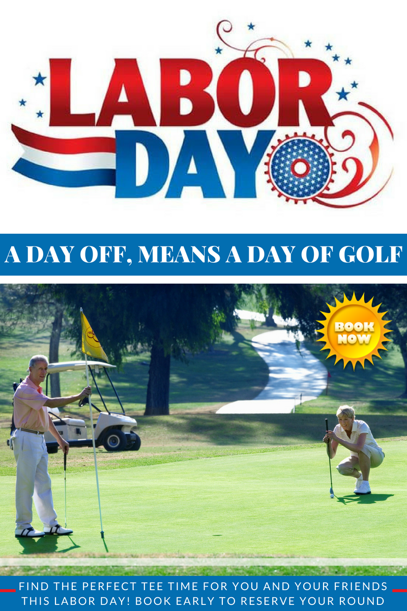 Book the perfect tee time for this Labor Day! Click the link to book online now: goo.gl/Jp9koz