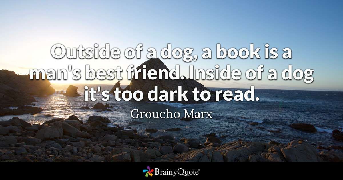 pets_forever's tweet photo. Outside of a dog, a book is a man's best friend. Inside of a dog it's too dark to read.
#RETWEET #like #followforfollow #likeforfolow #follo4follo #FolloForFolloBack #followback #FollowGain #AUTOFOLLOWBACK #WantMoreFollowers #InstantFollow https://t.co/HIdLQ6tsSH