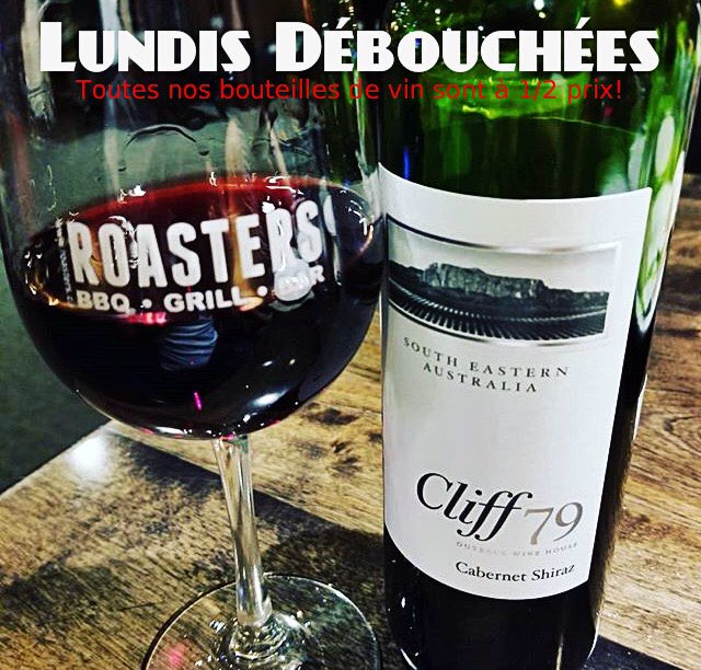 roastersbbqbar's tweet photo. Rejoignez-nous chaque lundi pour un excellent souper et des bouteilles de vin à 1/2 prix! 🍷🍴 #Montreal #Mtl #mtlmoments https://t.co/tZlXadyjum