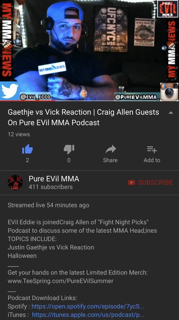 XEVilEddieX's tweet photo. 🙏🏼Wow Part 1 Of today’s podcast has been amazing so far! I want to thank @christineferea for the exclusive take on what REALLY HAPPENED at #BKFC2 this weekend and her reaction to Tonya talking about her on #MMARoasted #Podcast
https://t.co/V40Pq4qcgn https://t.co/uw1xrnhLEH