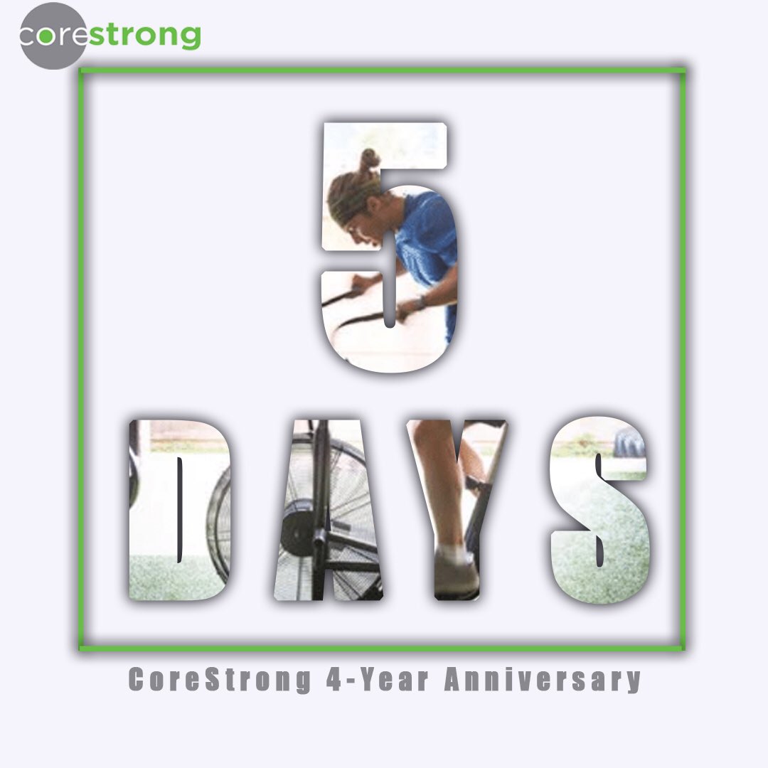 BeCoreStrong's tweet image. Only 5 days away from our 4-year anniversary! Keep posting your favorite things about CoreStong💪🏼