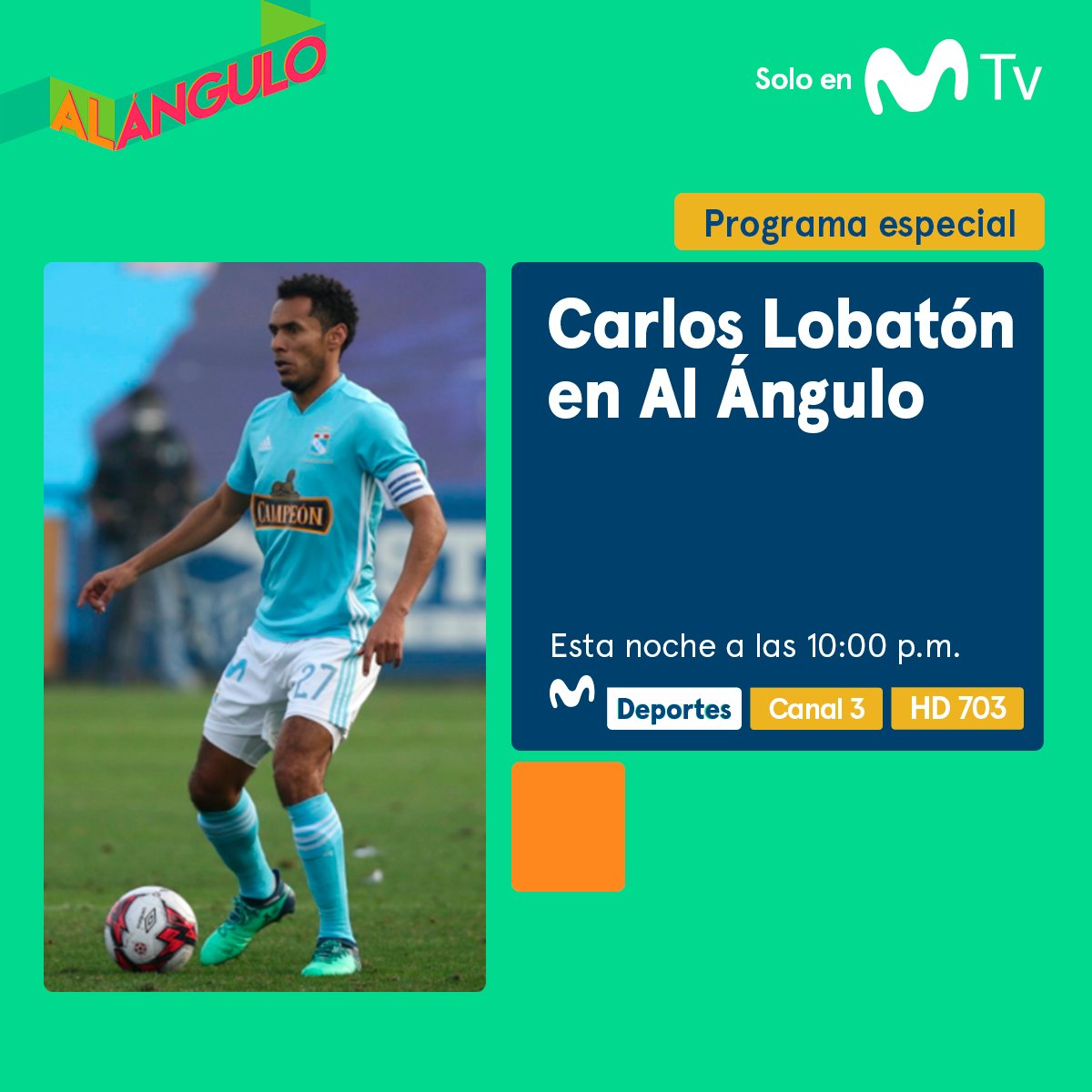 MovistarDeporPe's tweet image. ¡Esta noche tenemos un gran invitado! @CaloLobaton nos visita para hablar sobre el #TorneoApertura ganado por @ClubSCristal

Escribe con HT #Lobagol y #AlÁngulo. ¡No te pierdas el debate #EnVivo!

Movistar TV ► 003/703 HD 
Movistar Play ► goo.gl/te6DMB