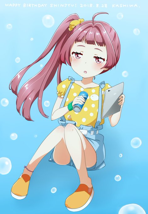かしわさんがTwitterに投稿した晴海シンジュ(ゾンビランドサガ)のイラスト。