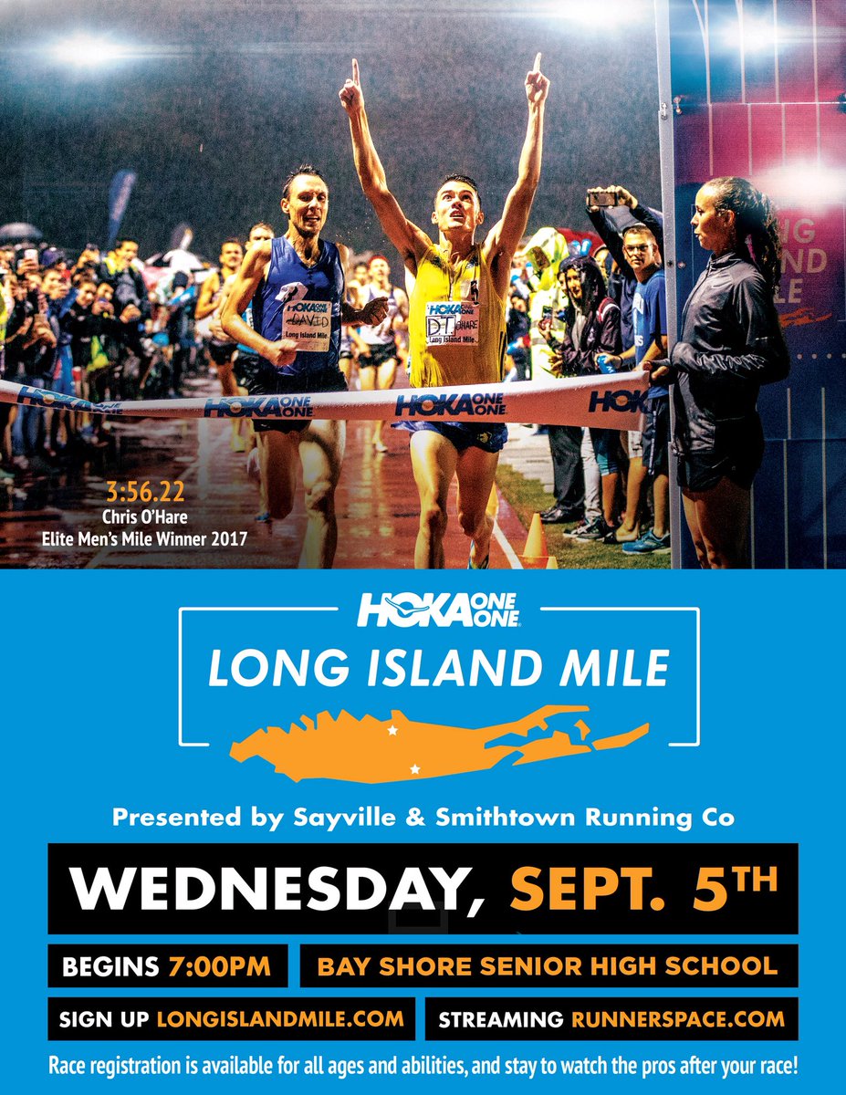 5starxc's tweet photo. Five Star, make the trip to the HOKA Long Island Mile on September 5th to see some of the best milers in the world right in our backyard! Our dear friend and former camper @TheRealMerb is the Race Director so you know it’s going to be a fun time! https://t.co/Kdq7nj4EKh