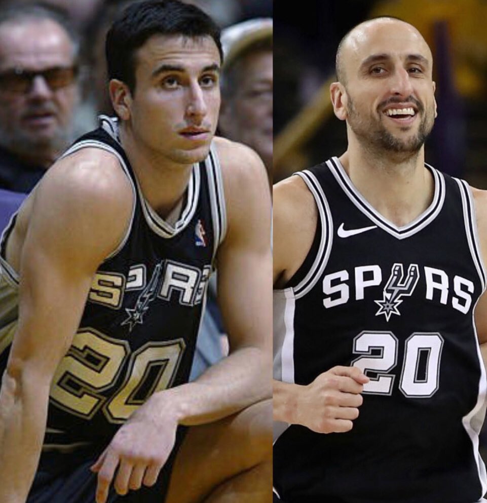 Darren Rovell On Twitter Manu Ginobili Played 15 1 2 Years With