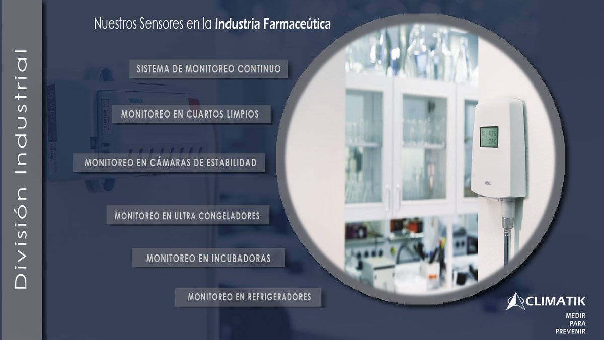 ClimatikWind's tweet photo. #Climatik #DivisiónIndustrial #MedirParaPrevenir #Pharma #Sensores https://t.co/FY59mWWXAY