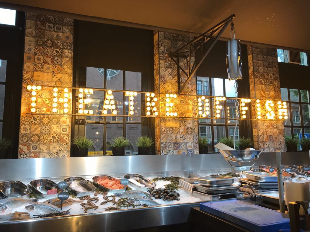 AW_HarryC's tweet photo. Birthday Meal at #Pesca #Fish restaurant. Absolutely stunning concept.... one of the best! #bestbirthdaymeal #amsterdam https://t.co/4nEbRJl94c