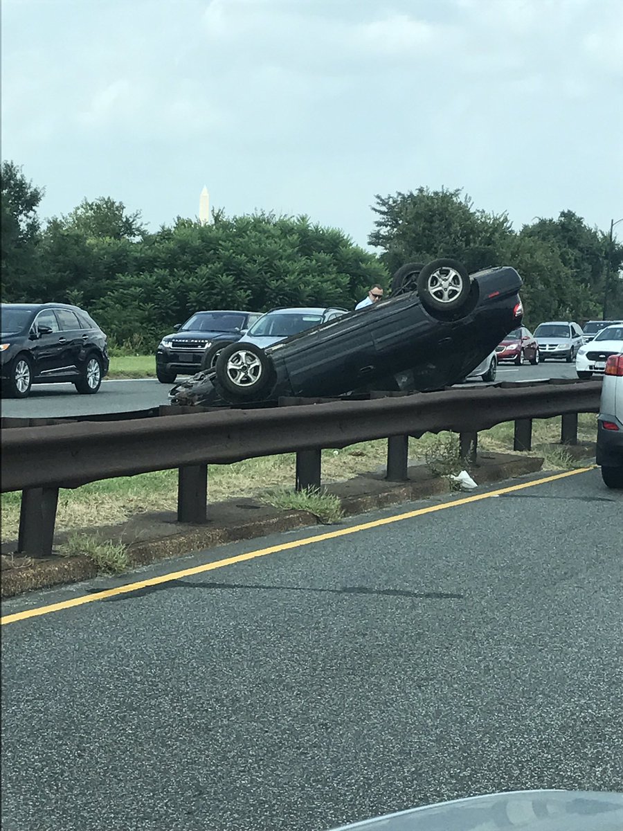 G W Parkway currently. Backed up in both directions near gravelly point