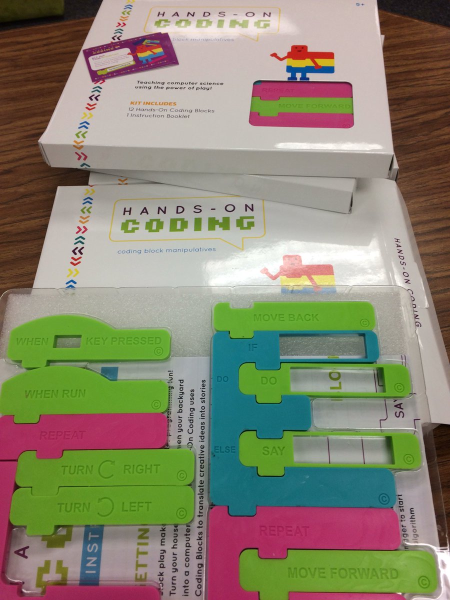 AlgerLibrarian's tweet image. #handsoncoding Woo-hoo! My coding block manipulatives arrived! Can’t wait to try them or see how they are used. @rcps_technology @rockingedutech