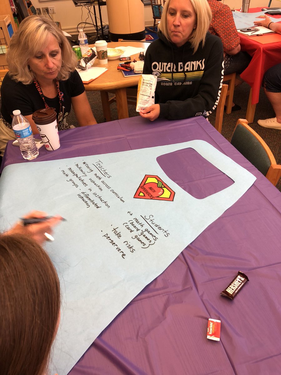 What is a math superhero?  Our staff creates crapes.  #journey