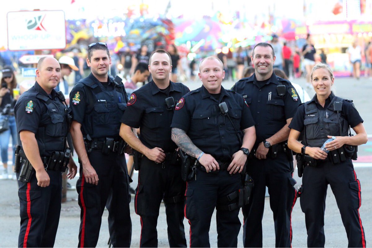 Blood Tribe Police Service partnered up with Lethbridge Police Service for the 2018 Whoop Up Days! <a href="/lethpoliceassoc/">LPA</a>