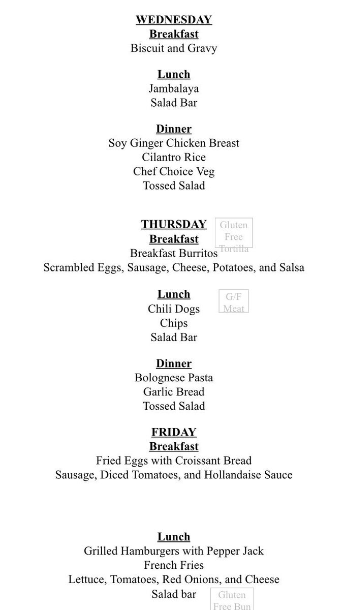 ccbcss's tweet image. Here’s what’s on the menu this week!