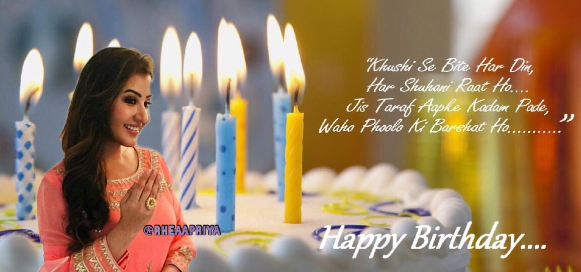 Rheaapriya1's tweet photo. #HappyBirthdayShilpaShinde 

@ShindeShilpaS wish u a very happy and funfilled birthday....love u always! https://t.co/RNq0lcsQmZ