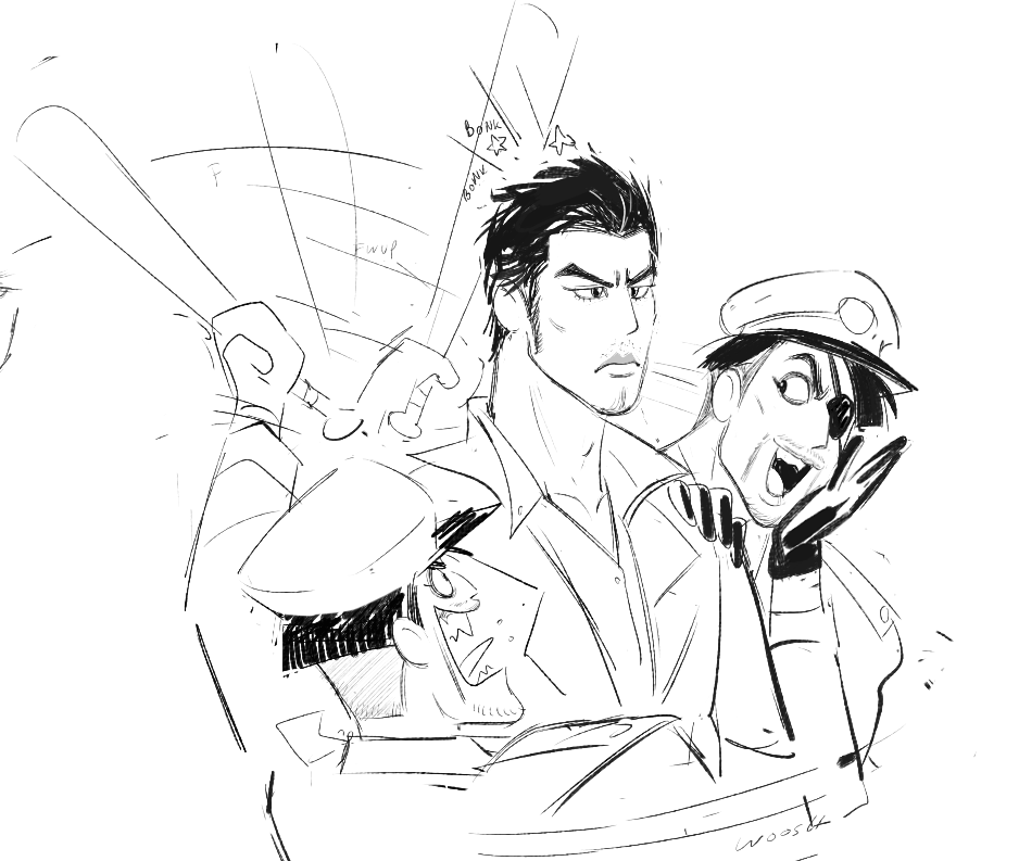 just a few yakuza doodles 