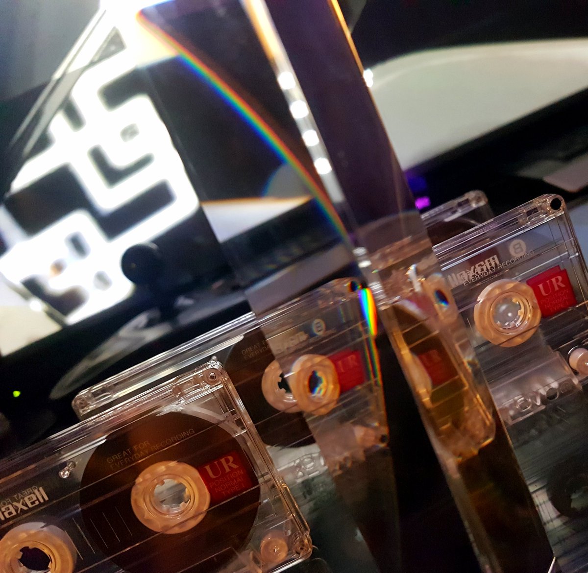 Tengushee's tweet photo. Took opportunity to mess around with more lighting effects earlier... Also I have these tapes around for a reason #albumstuff ;) #photography https://t.co/4G1Nz2VO3r