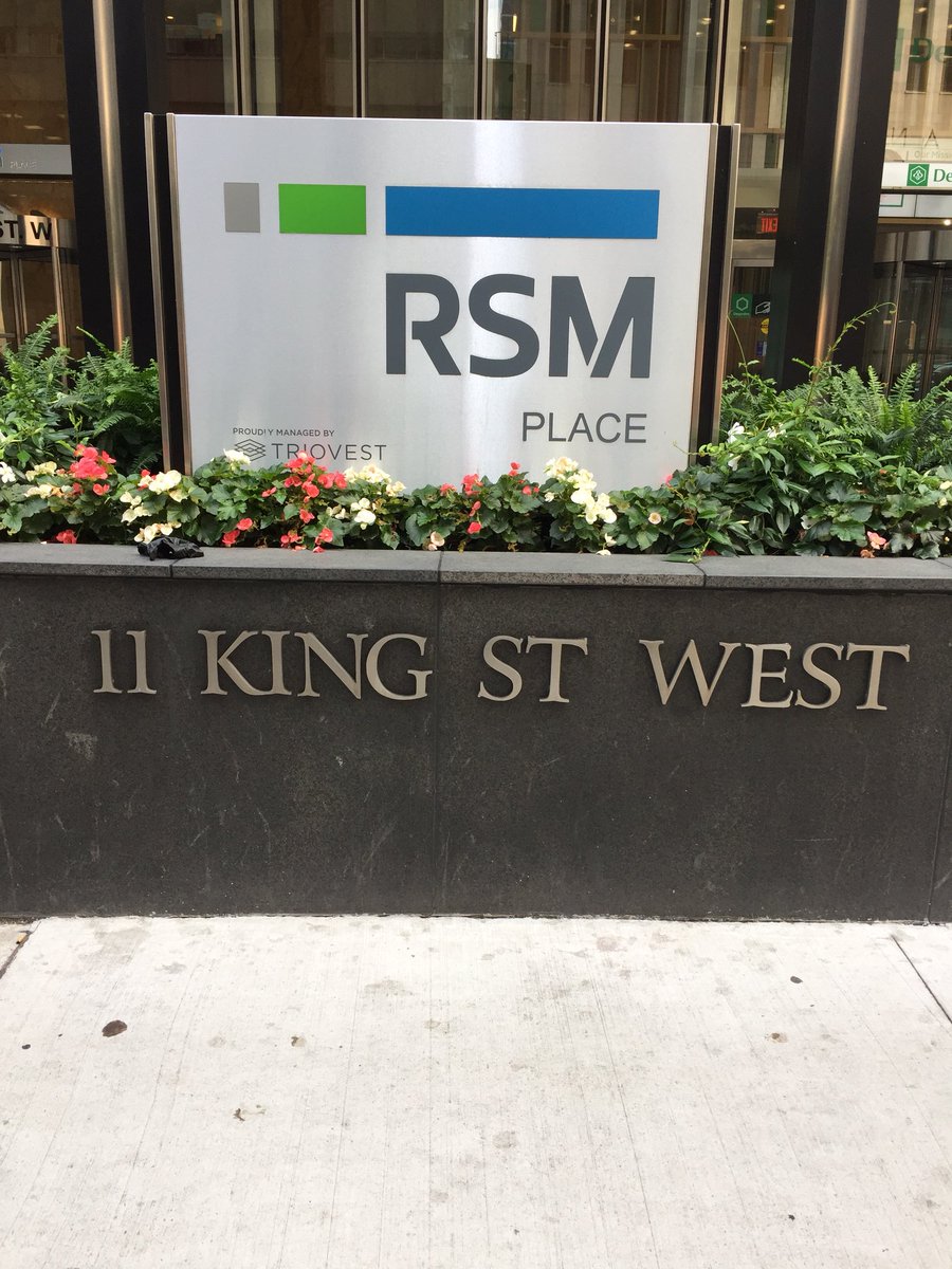 New RSM logo? Not yet! It’s the other RSM, network of audit, tax and consulting experts. Just passed this sign in Toronto. Visiting Ivey with group of RSM Erasmus students 😃 <a href="/rsmalumni/">RSM Alumni</a> @rsmmba #rsmmbastudytrips