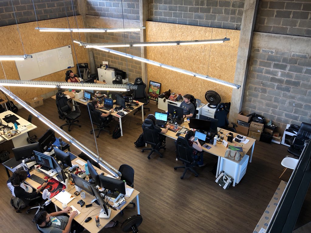 beholdstudios's tweet photo. @sadzilla1 challenged us! You share a picture of your work desk and tag other (or others) game studios or developers to do the same. #gamedevdesk

That's our desks and now we challenge @firasoft , @rogue_snail and @TheBalanceInc ❤️ https://t.co/m2DnyNiYhx