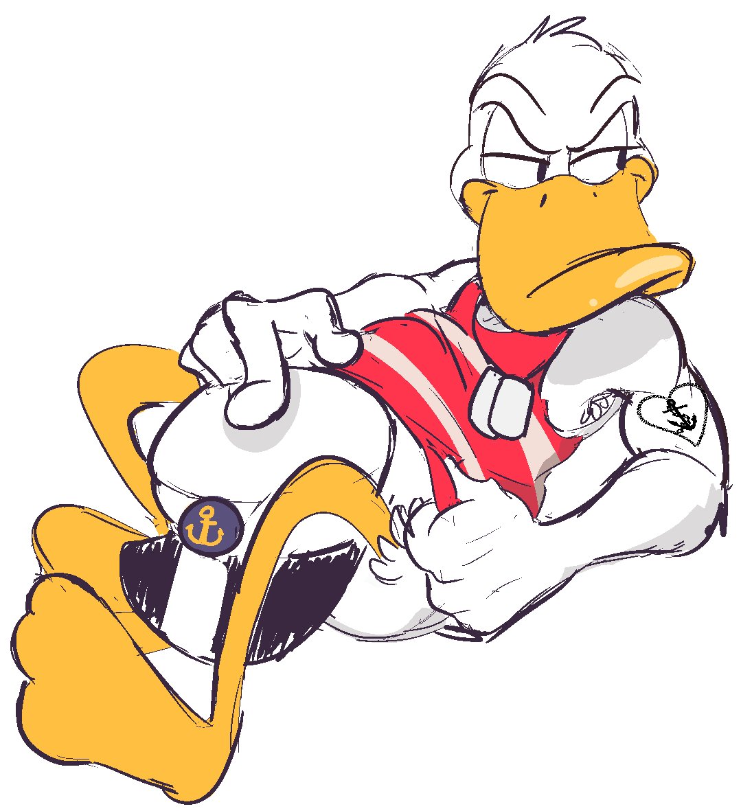 Donald duck spike donald's's big butt.