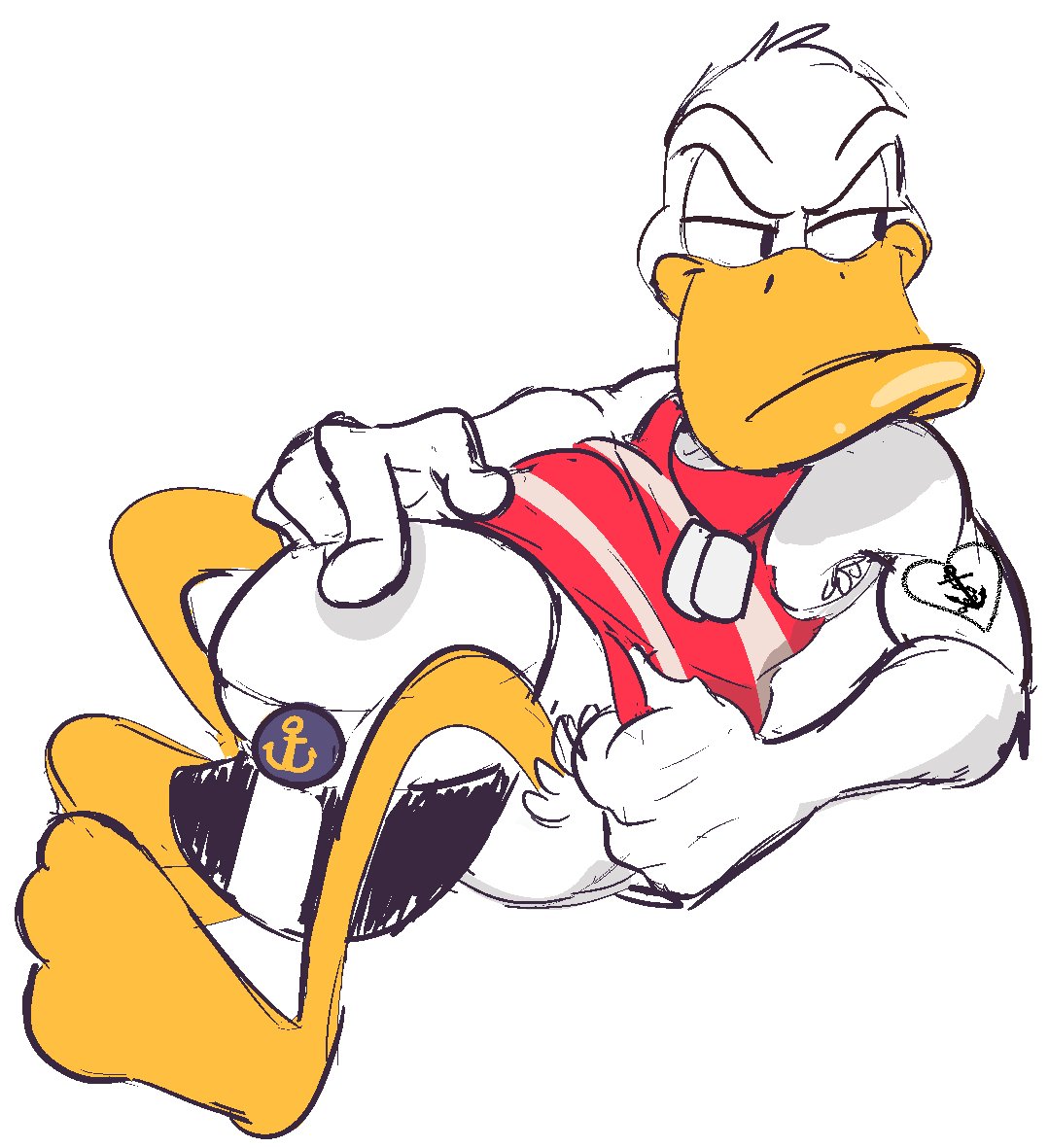 Donald Duck Spike Donald's's Big Butt