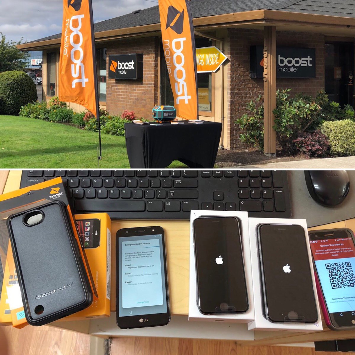 BoostFreedom's tweet image. Happy Monday !!! Busy Morning at our store in Woodburn. 3 portin’s From Cricket and one Upgrade.... #byeCricket #helloboostnation @MarcecoSheryl @MarcecoSales @KarlaOre17 @DebNorwood1 #MakeTheSwitch