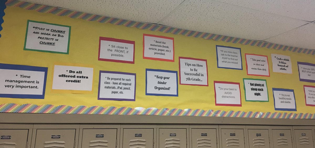 Tips on how to be successful in 7th grade @CPSAVID <a href="/westvikings/">West Vikings</a>