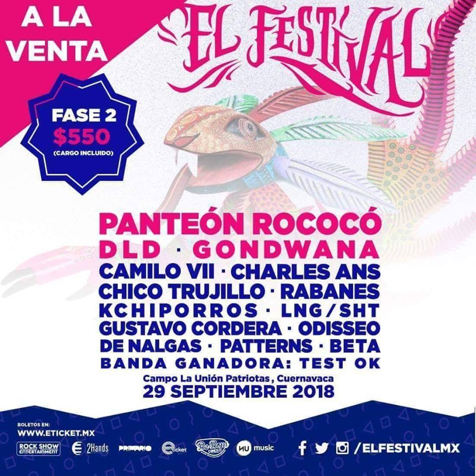 elfestivalmx's tweet photo. ¡Corran a comprar sus boletos para #ElFestivalMx que aún siguen en FASE 2!

Puntos de venta vía @eticket: https://t.co/vhV9lnVrmL

Eticket #Morelos: https://t.co/TbPcwLhlhi

Taquilla de @frontonmexicoce #CDMX 

29 septiembre #Cuernavaca #Morelos 😎🤙🏽🌴 https://t.co/mAiRdio26L