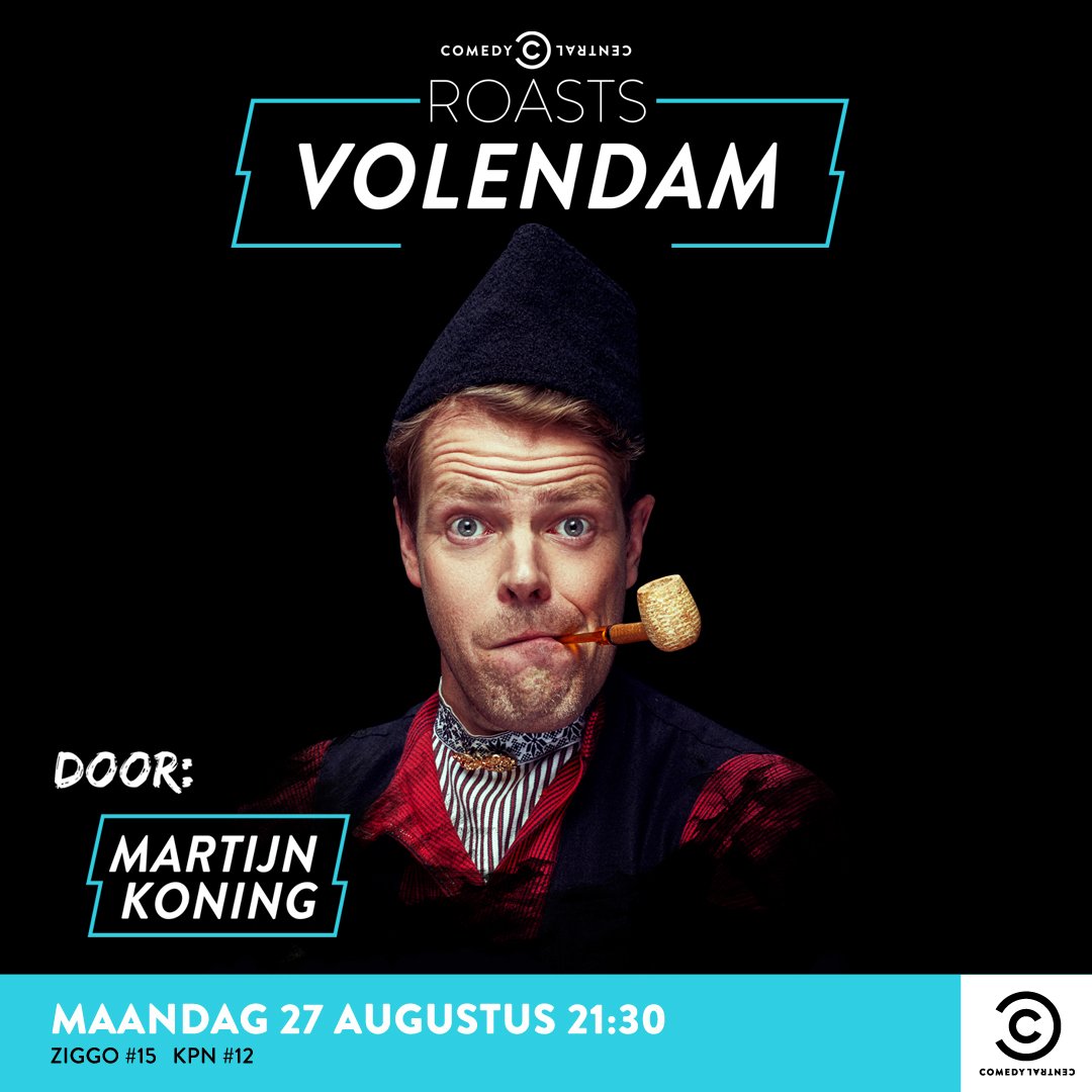 ComedyCentralNL's tweet photo. Over 10 minuten roast Martijn Koning Volendam op Comedy Central. #CCRoasts @MartijnK0ning https://t.co/VjMi43aT0o