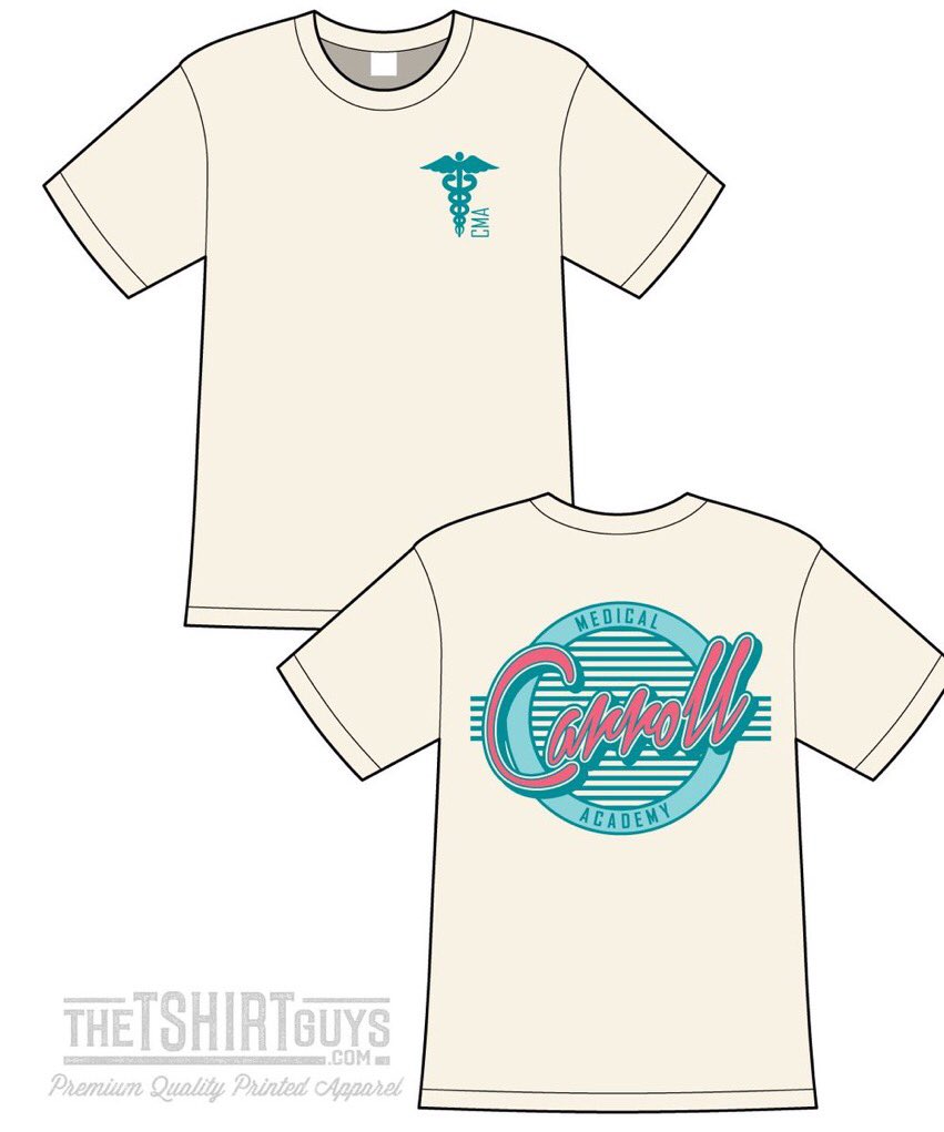 Carroll_CMA's tweet photo. We are still selling this year’s CMA T-Shirt!!! Please contact Mrs. Chagnot or a student board member to purchase one for $20. https://t.co/lvyRZ48AHI